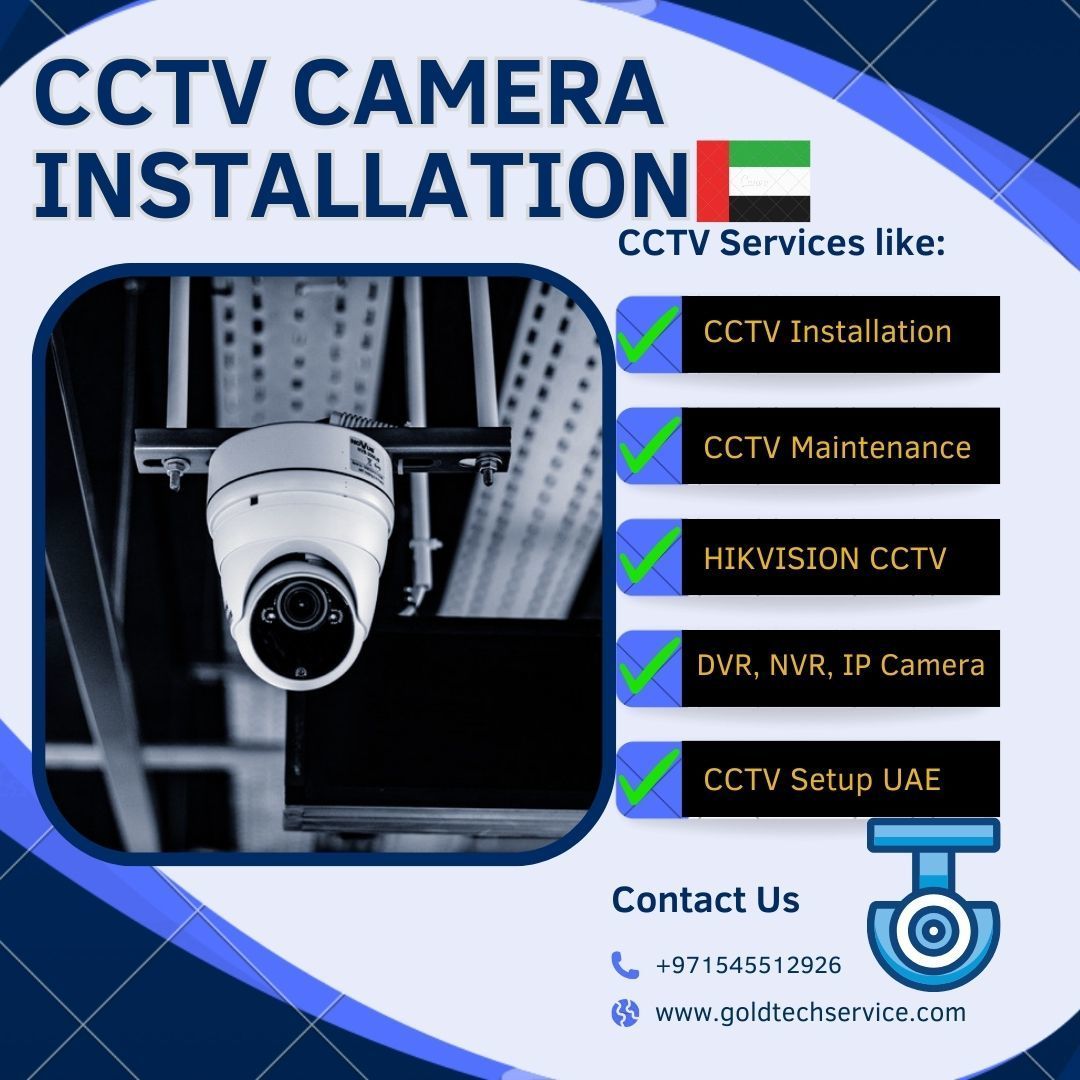 All type CCTV camera Installation Service UAE