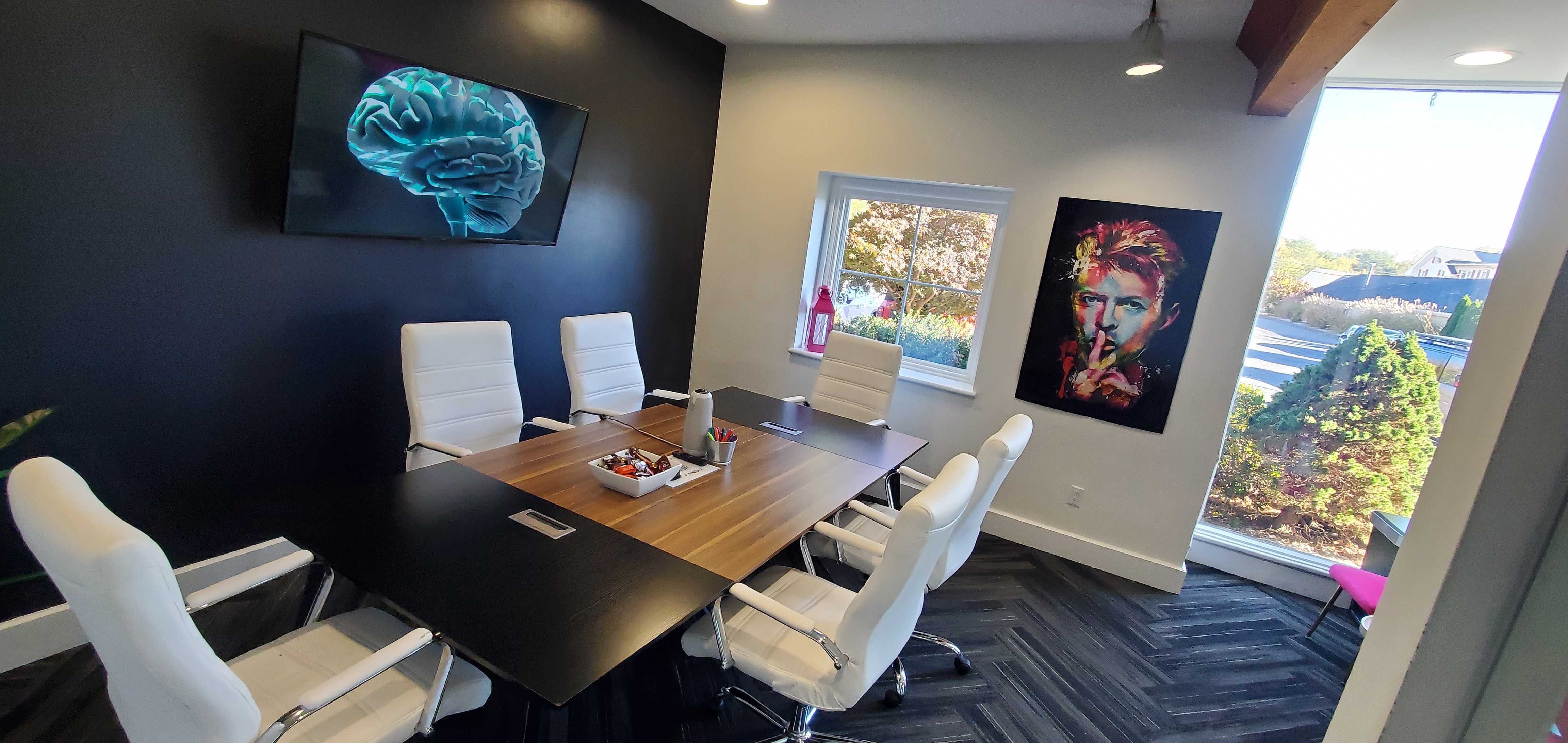 “Bowie” - Small Fully Equipped Modern Conference Room and Creative Meeting Space in Cheshire CT