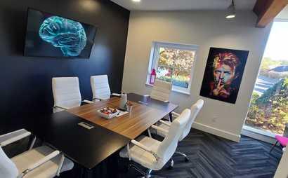 “Bowie” - Small Fully Equipped Modern Conference Room and Creative Meeting Space in Cheshire CT