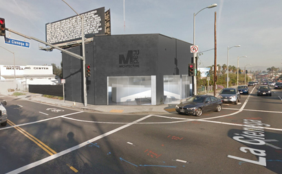 Mobile desk in creative studio Mobile desk in creative studio