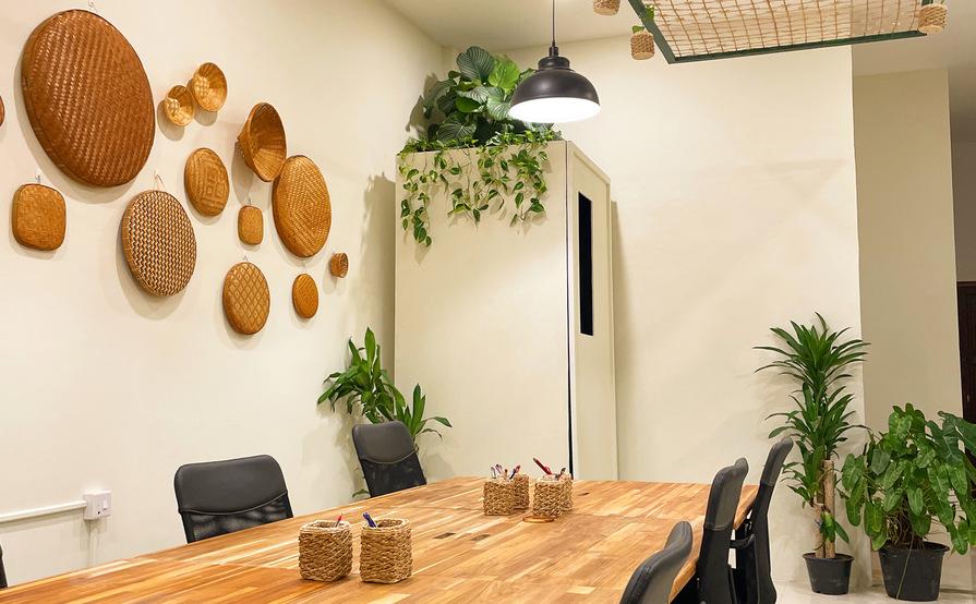 Desk and Chair Co-working Space