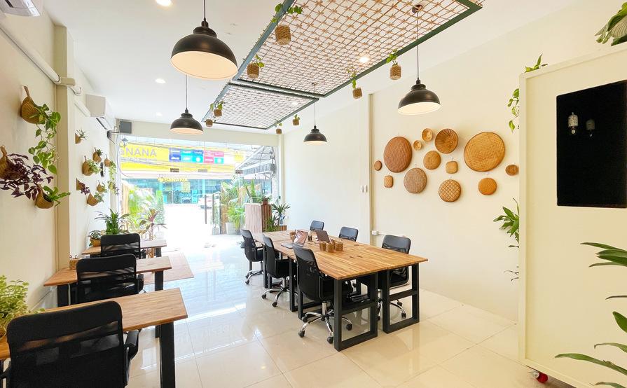 Desk and Chair Co-working Space