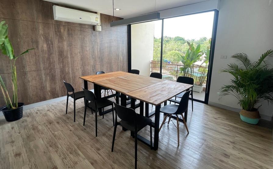 Desk and Chair Co-working Space