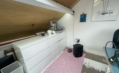 Creative Desk in a mezzanine studio, Dalston Creative Desk in a mezzanine studio, Dalston