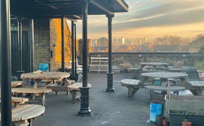 Creative Desk in a mezzanine studio, Dalston Creative Desk in a mezzanine studio, Dalston