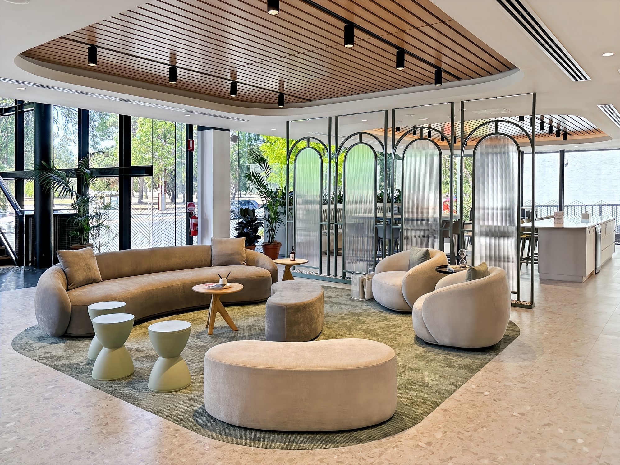 Beautifully designed open plan office space for 15 persons in Spaces Wayville Beautifully designed open plan office space for 15 persons in Spaces Wayville