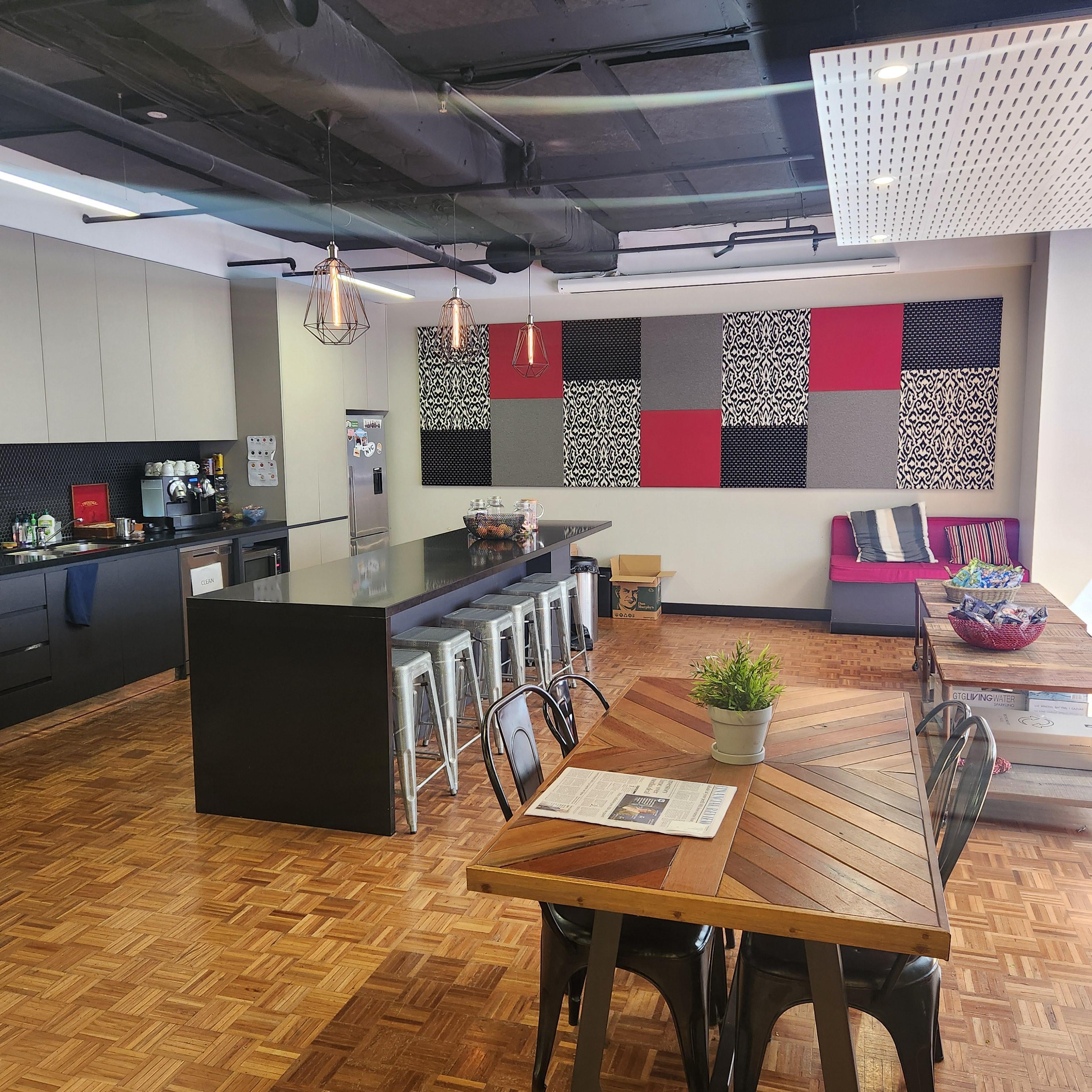 4 desks available in an Advertising Agency