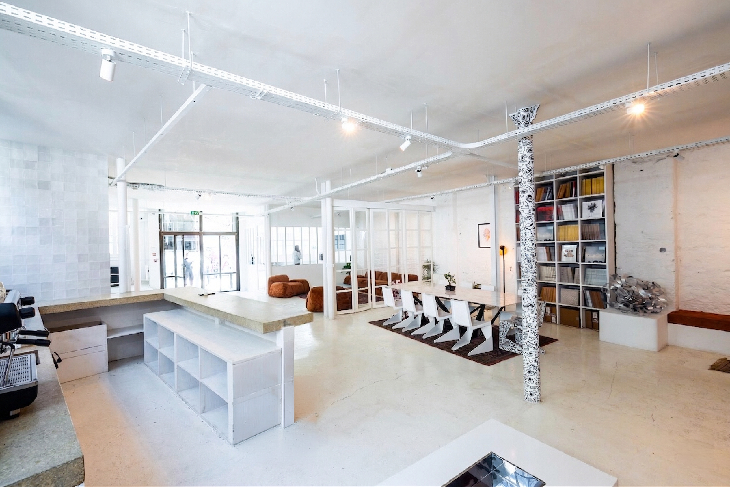Desk in open space 