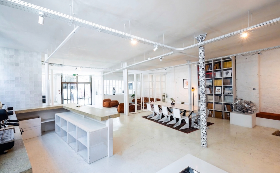 Desk in open space 