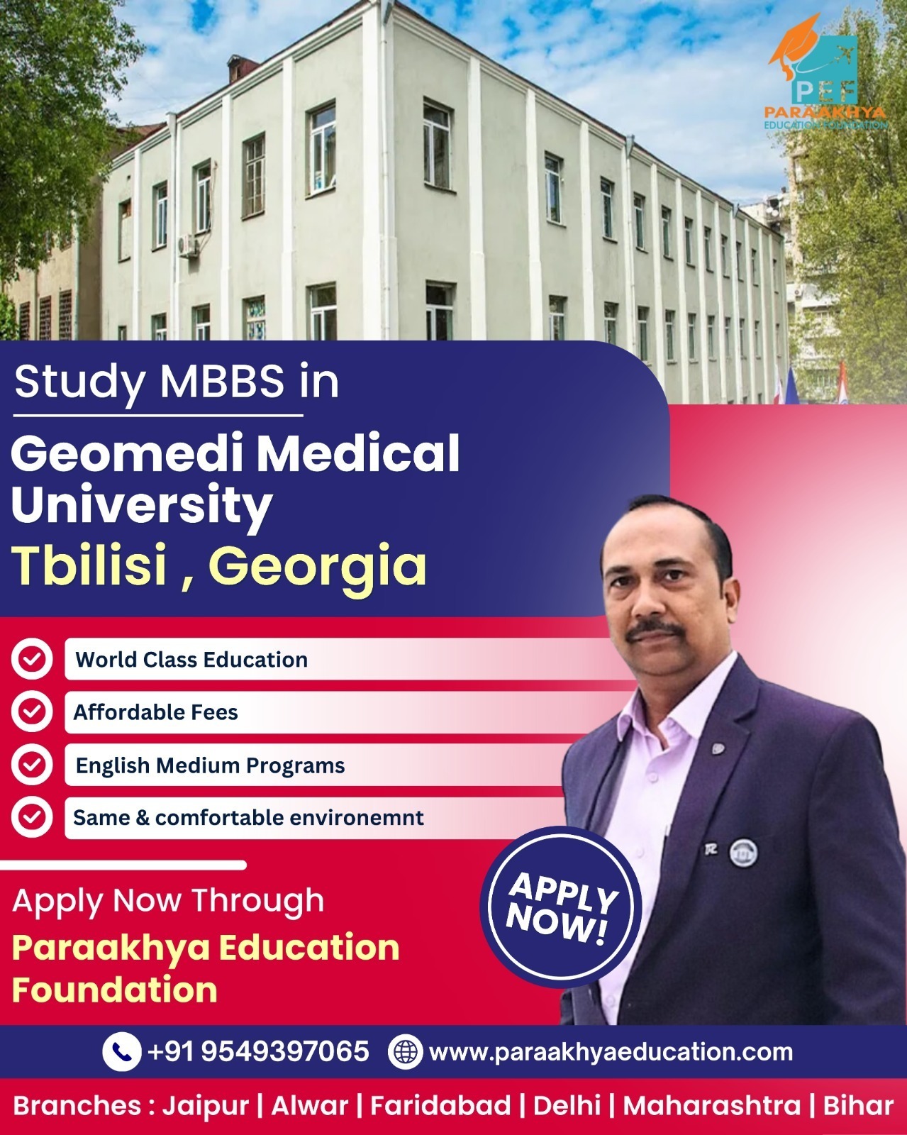 Paraakhya Education Foundation MBBS Abroad consultant in Rajasthan