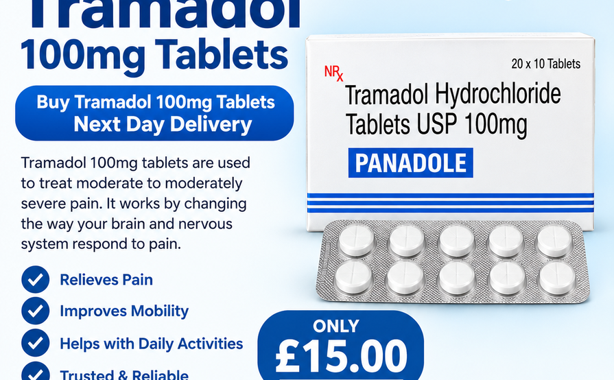 Tramadol 100 mg tablets are effective for severe pain relief