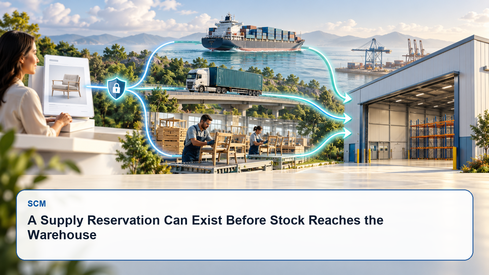 A Supply Reservation Can Exist Before Stock Reaches the Warehouse