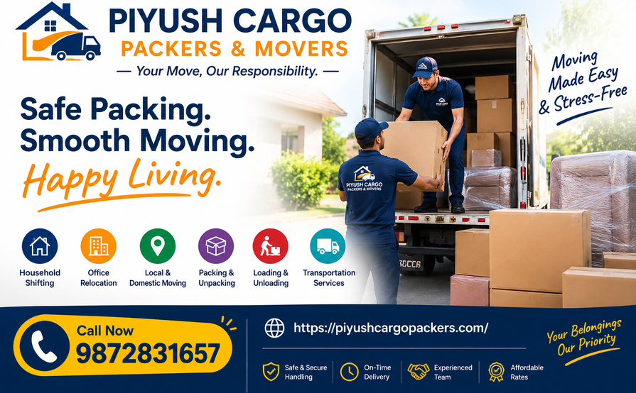 Piyush Cargo Packers & Movers Panchkula – Trusted Packing and Moving Services