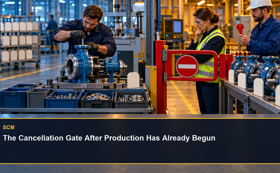The Cancellation Gate After Production Has Already Begun