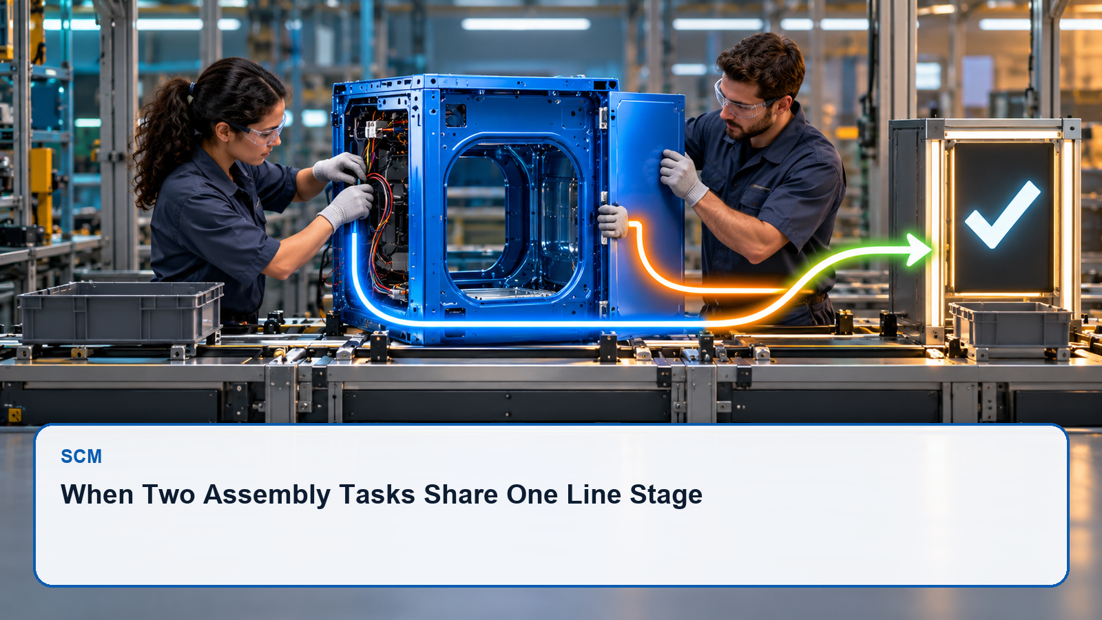 When Two Assembly Tasks Share One Line Stage