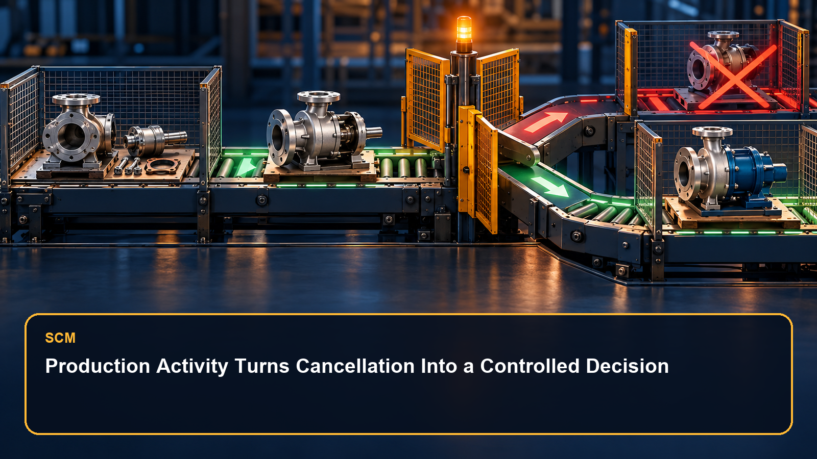 Production Activity Turns Cancellation Into a Controlled Decision
