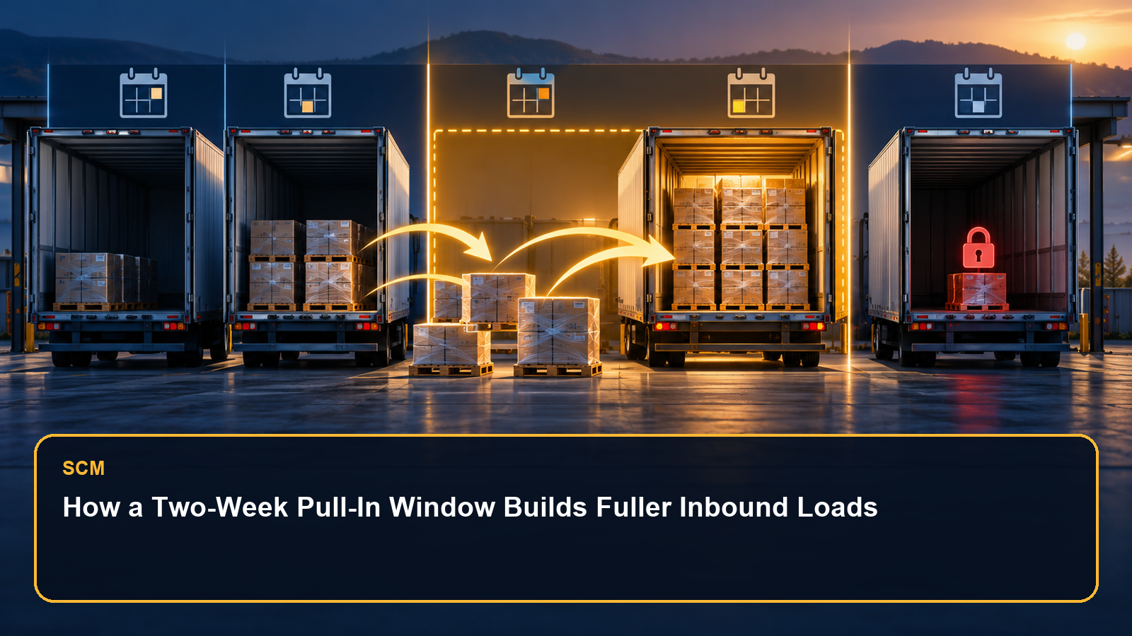 How a Two-Week Pull-In Window Builds Fuller Inbound Loads