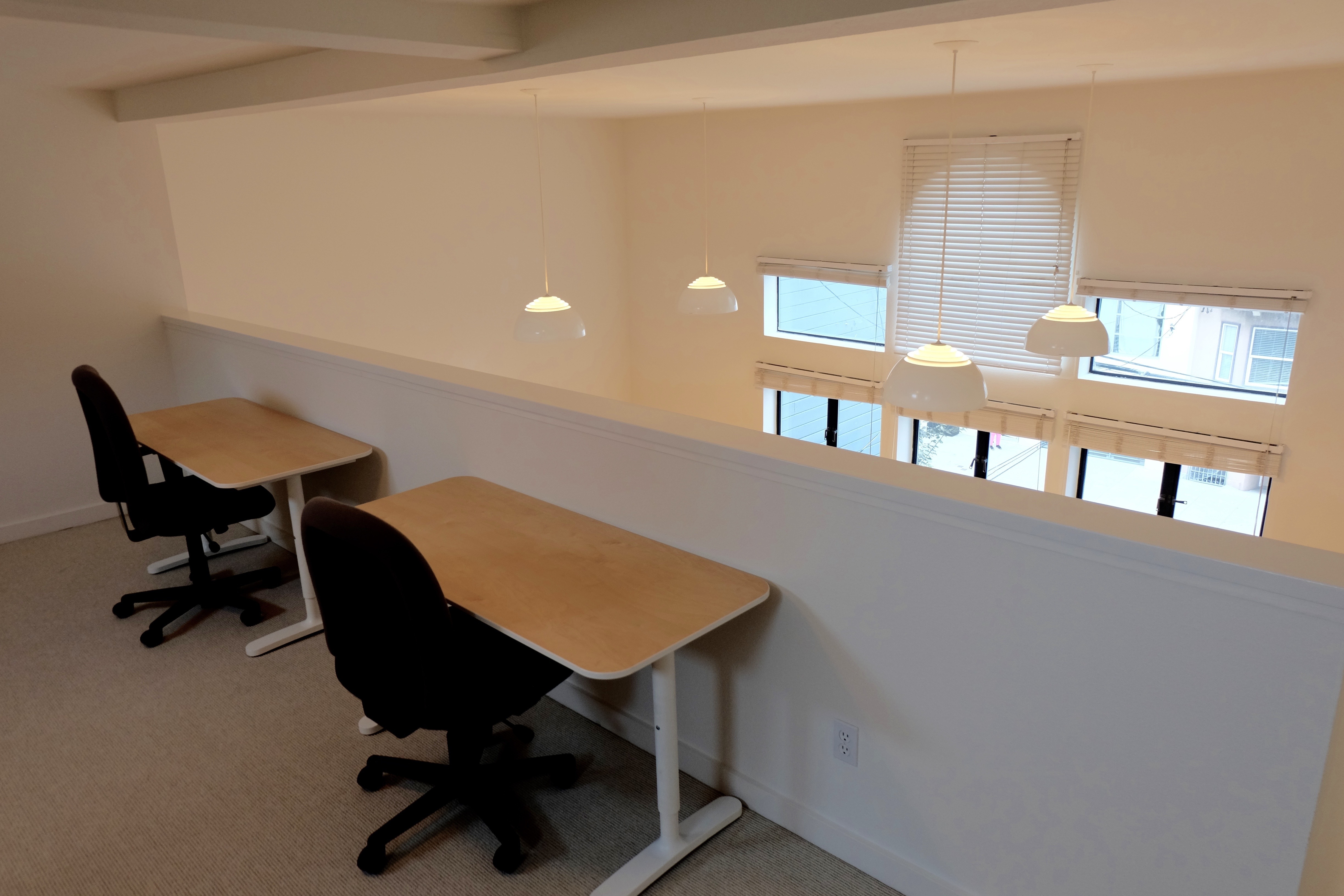 Dedicated desk space for 5 people in our SOMA loft Dedicated desk space for 5 people in our SOMA loft