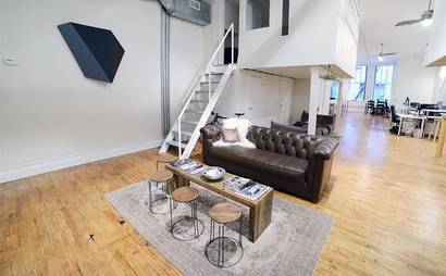 desks in an amazing office space desks in an amazing office space