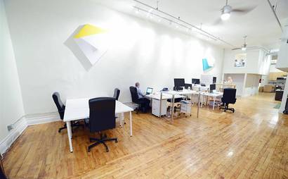 desks in an amazing office space desks in an amazing office space