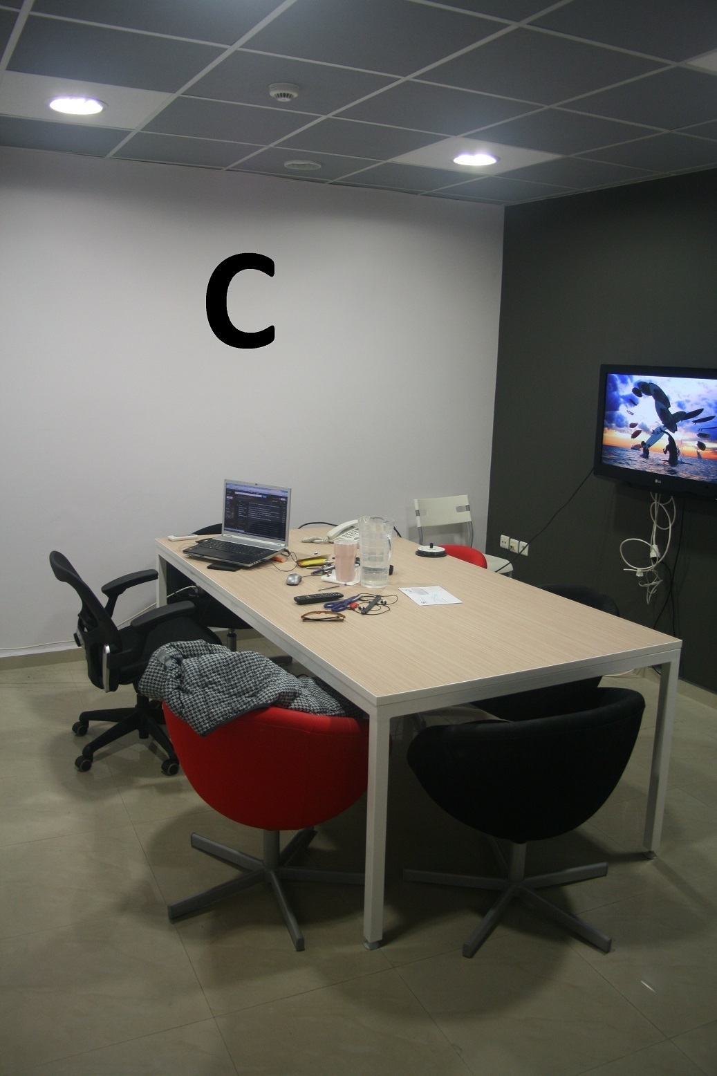 Free desks in a separate room of our company office in the center of Athens, Greece.