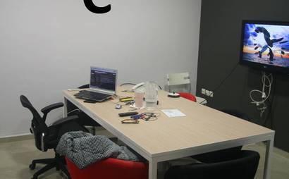 Free desks in a separate room of our company office in the center of Athens, Greece. Free desks in a separate room of our company office in the center of Athens, Greece.