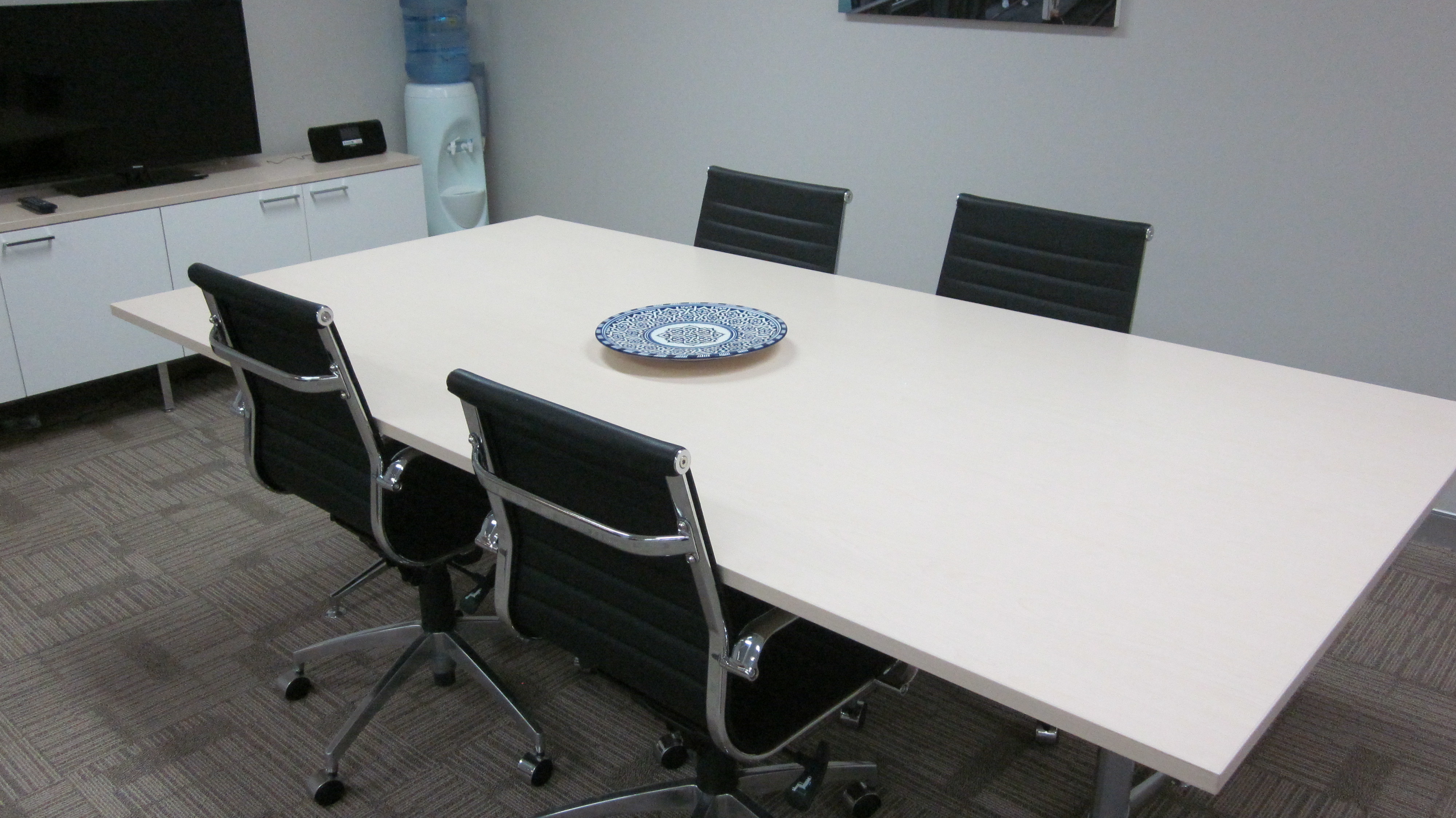 Desk in modern office in Parramatta CBD 