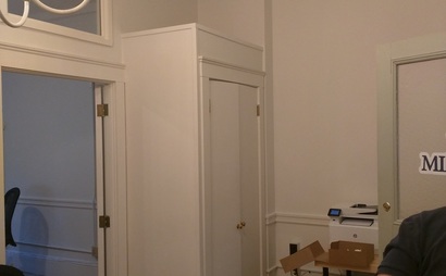 A two-room office we just vacated, still under lease