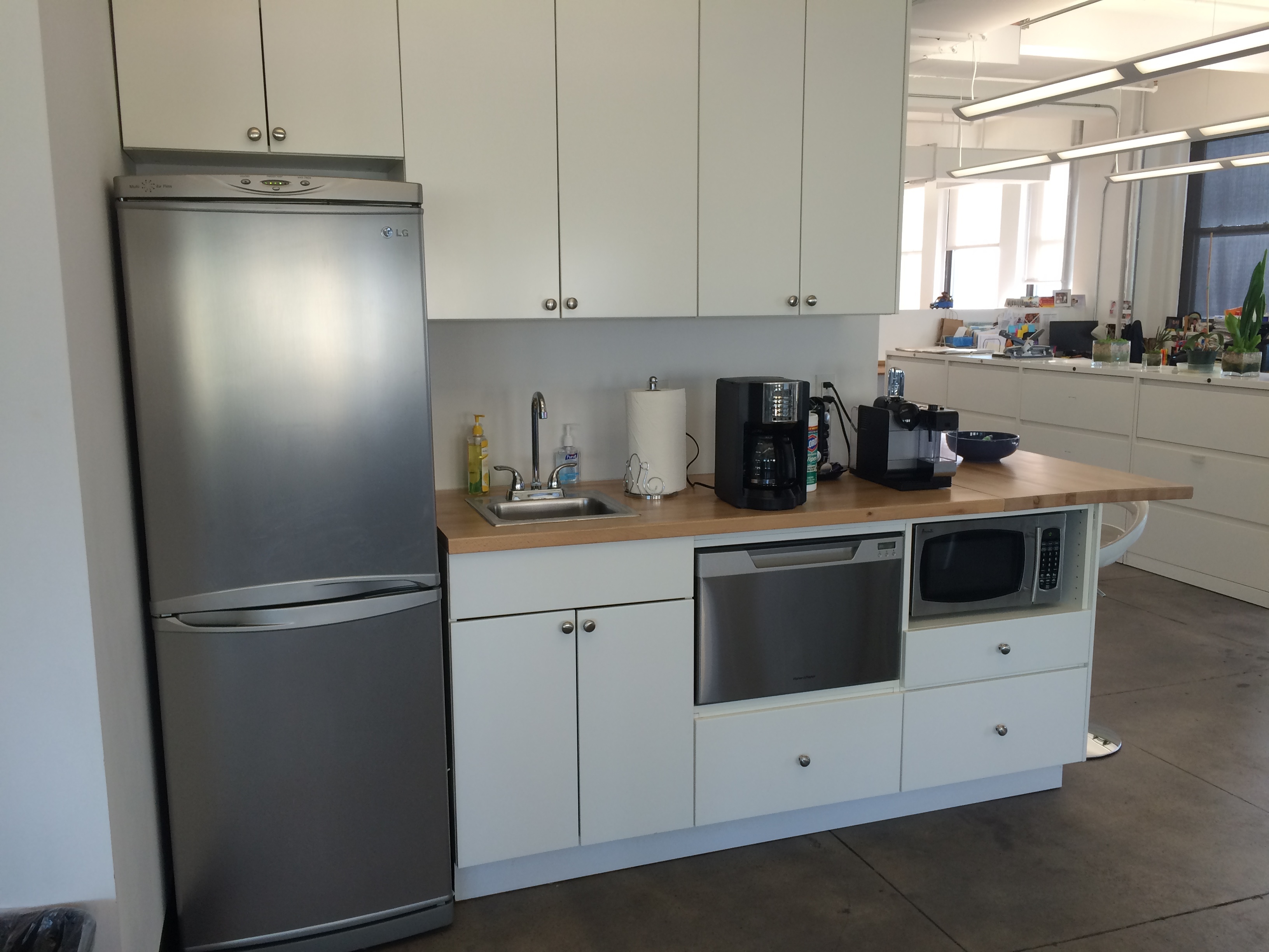 Desk with window facing East