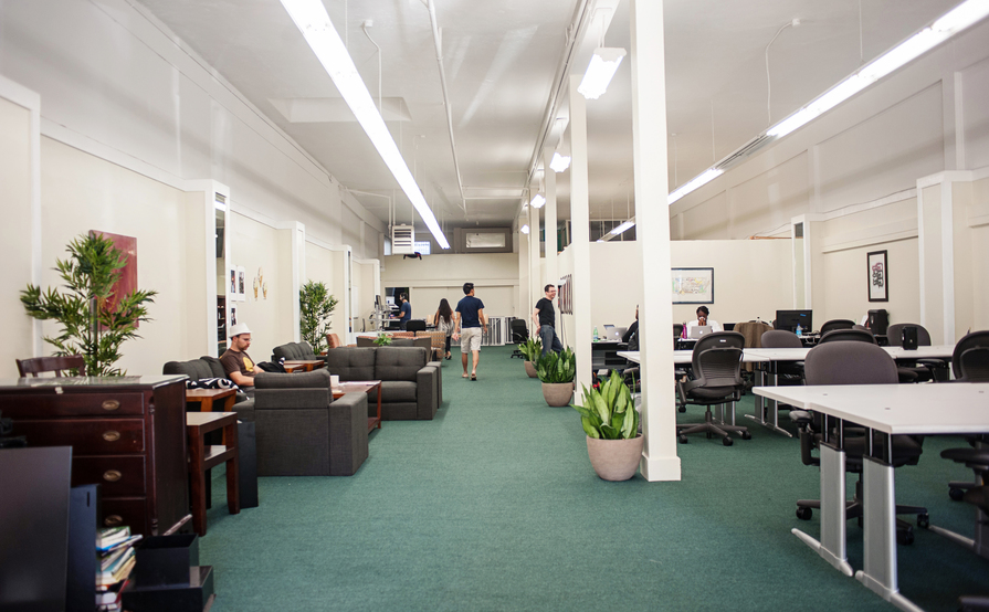 Shared and individual desks