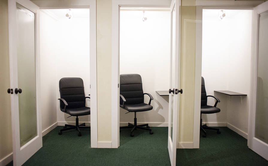 Shared and individual desks