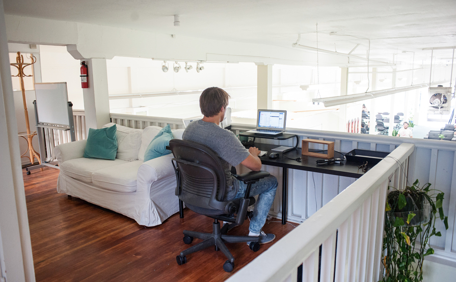 Shared and individual desks