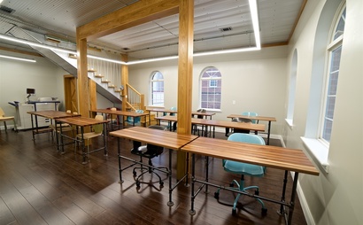 Reserved Desk Space in a coworking facility. Reserved Desk Space in a coworking facility.