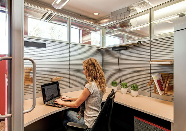 Semi-private office Semi-private office