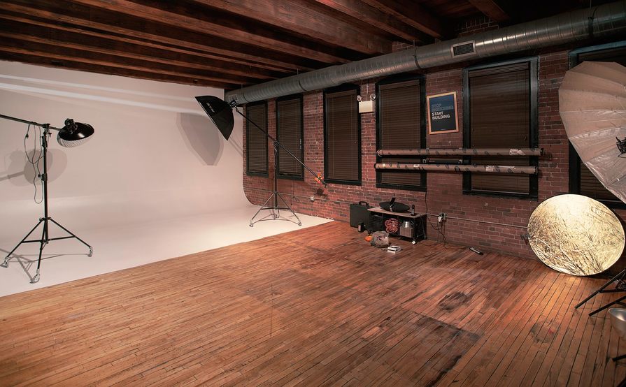 Creative Workspace with Photo Studio Creative Workspace with Photo Studio