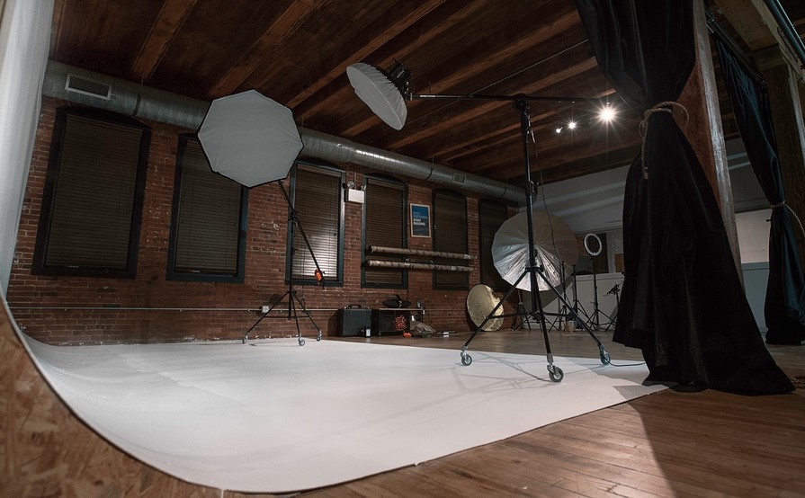 Creative Workspace with Photo Studio Creative Workspace with Photo Studio
