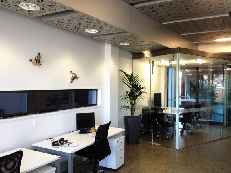 Desks available in a private office