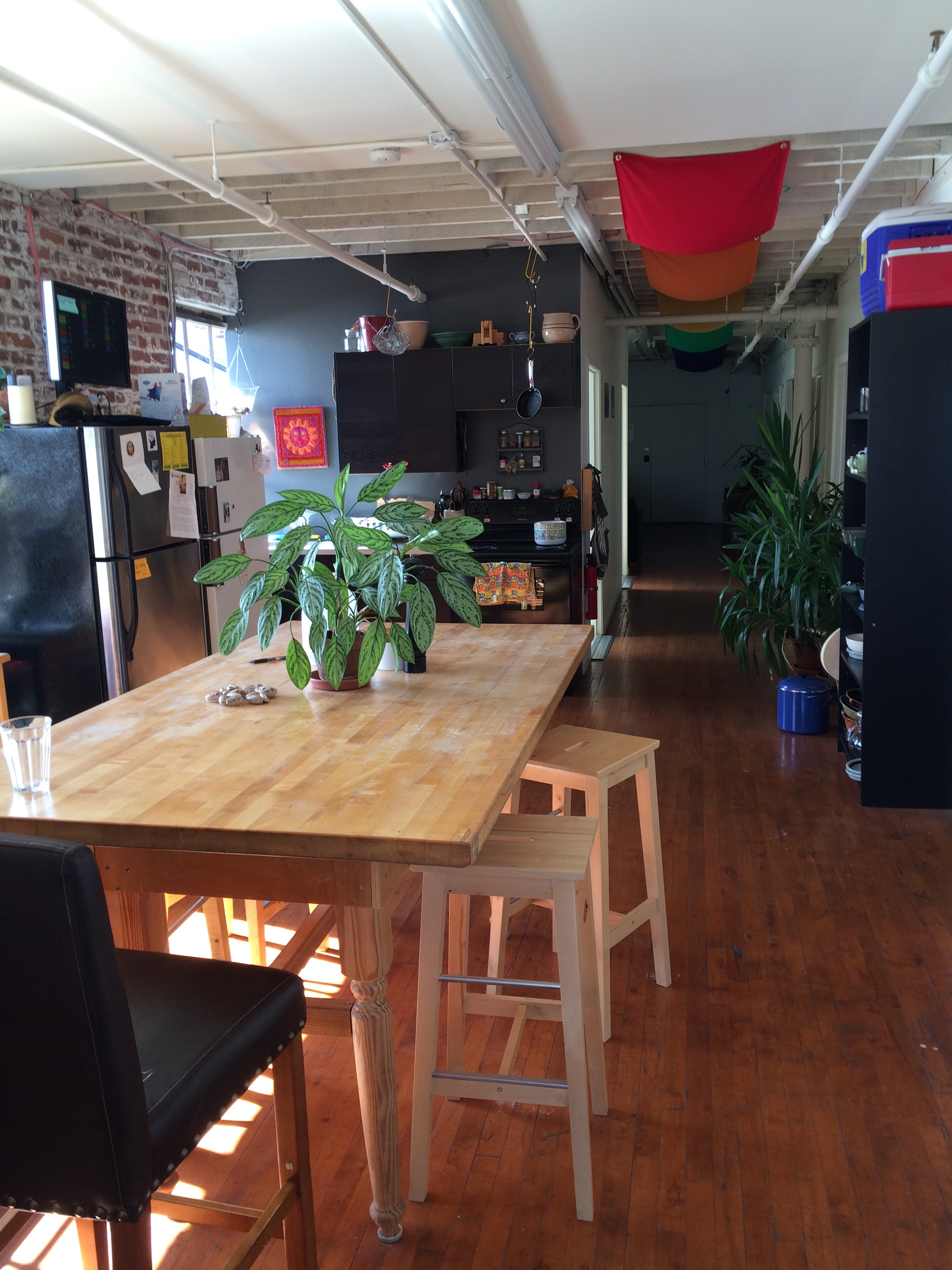 Private office and space for desks