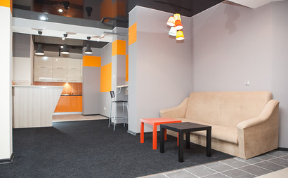 Co-working zone, fixed places, Meeting rooms Co-working zone, fixed places, Meeting rooms