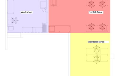 Small or large desks, with access to workshop Small or large desks, with access to workshop