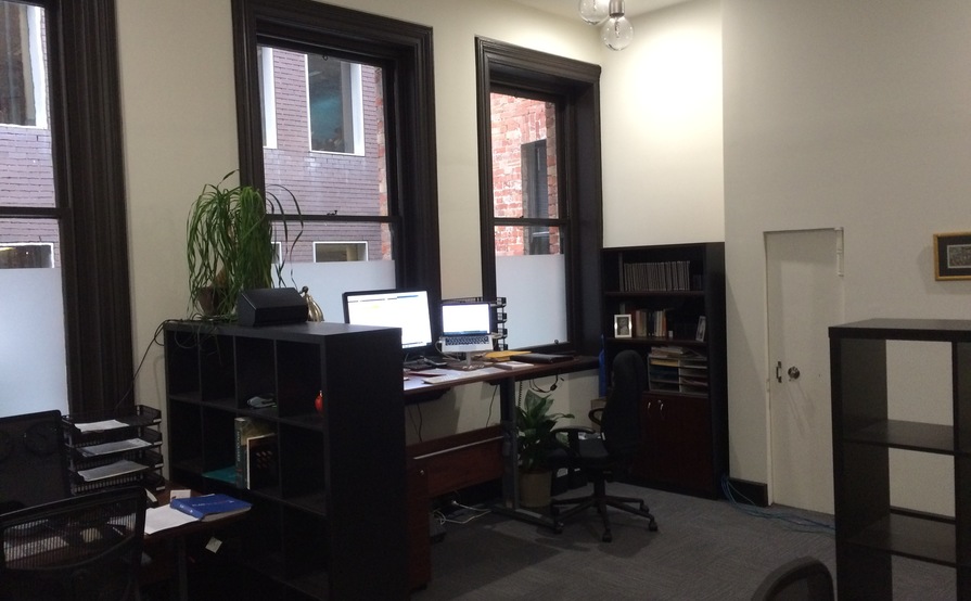 Desk in Melbourne's iconic Normanby Chambers Desk in Melbourne's iconic Normanby Chambers