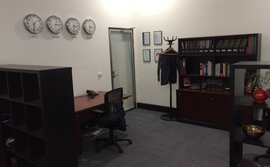 Desk in Melbourne's iconic Normanby Chambers