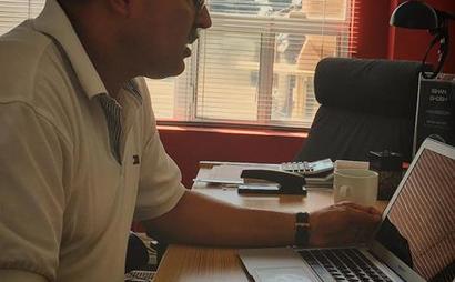 Dedicated desks. Shared office space. Big windows. Open concept. Decks with a view of the lake.