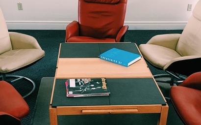 Dedicated desks. Shared office space. Big windows. Open concept. Decks with a view of the lake.