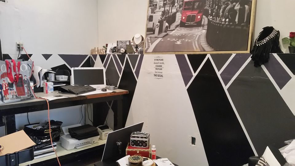 Entire office that can hold three