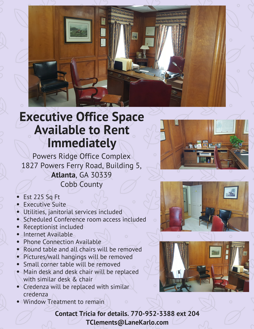 Executive Office Space Available in Cobb (Atlanta Address)