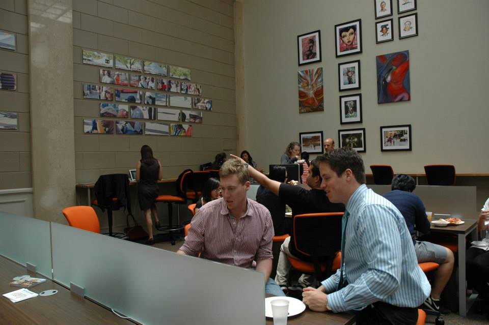 Grab a seat anywhere in our coworking Cafe Grab a seat anywhere in our coworking Cafe