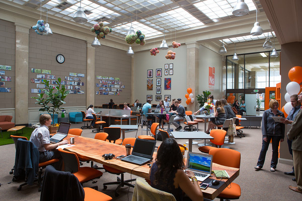 Grab a seat anywhere in our coworking Cafe Grab a seat anywhere in our coworking Cafe