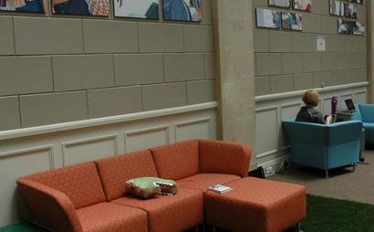 Grab a seat anywhere in our coworking Cafe Grab a seat anywhere in our coworking Cafe