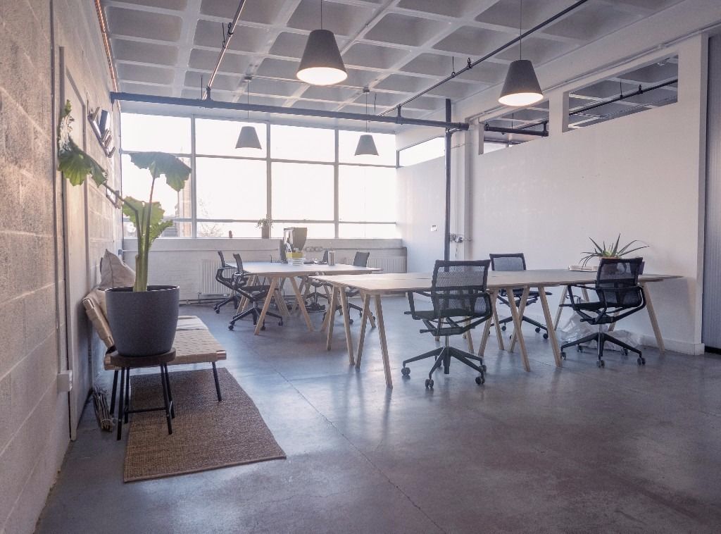 A well-lit 635 sqft space in Studio Three, a co-working space in Dalston Junction, Hackney